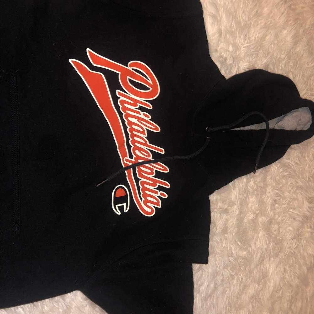 Black Champion Philadelphia logo sweatshirt